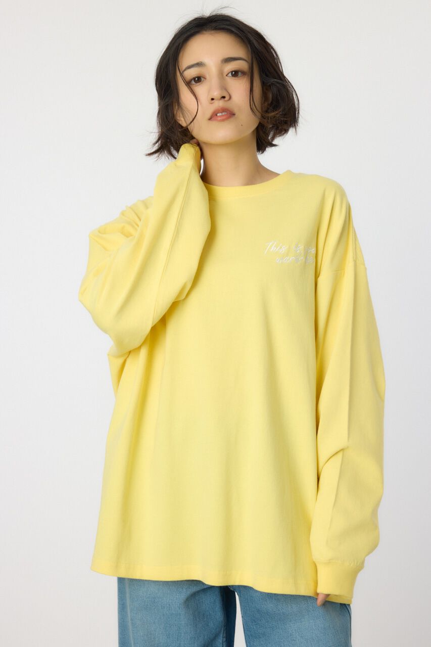 RODEO CROWNS「BACK SKETCH LOGO ロングTシャツ」|Tシャツ・カットソー|L/YEL1