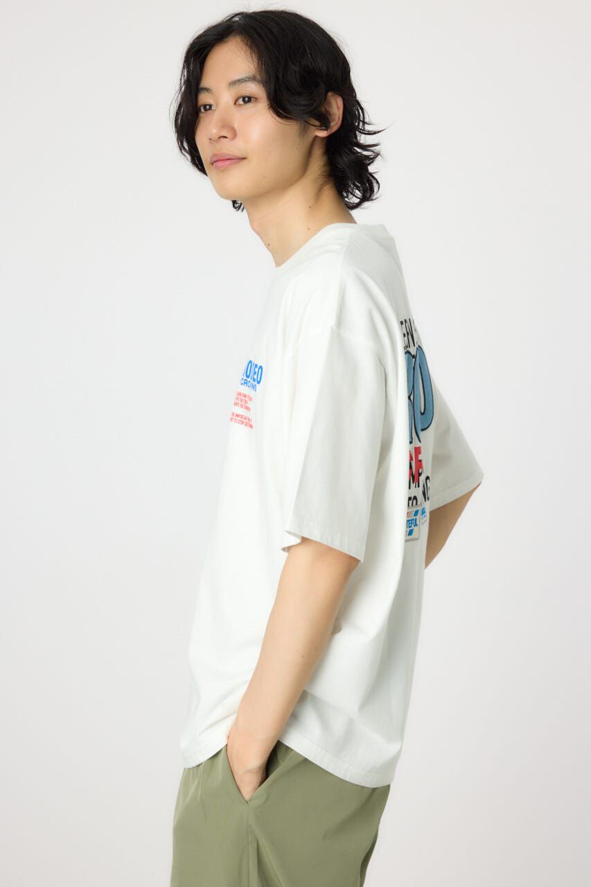 RODEO CROWNS「メンズOverlap デニムアップリケTシャツ」|Tシャツ・カットソー|