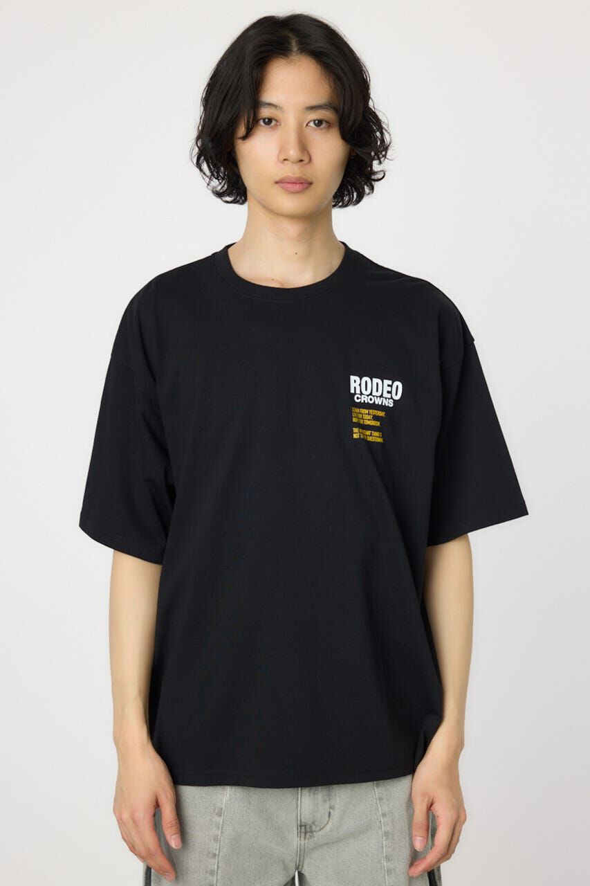 RODEO CROWNS「メンズOverlap デニムアップリケTシャツ」|Tシャツ・カットソー|