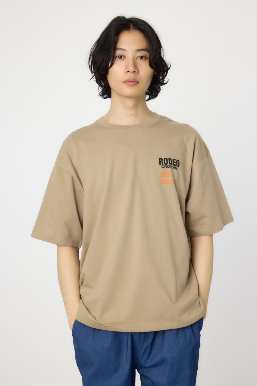 RODEO CROWNS「メンズOverlap デニムアップリケTシャツ」|Tシャツ・カットソー|