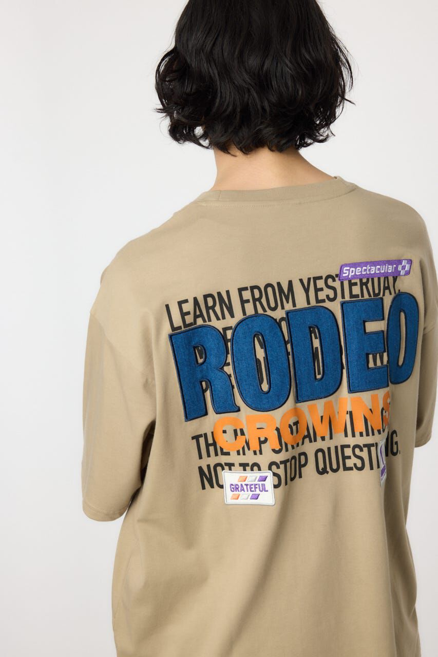 RODEO CROWNS「メンズOverlap デニムアップリケTシャツ」|Tシャツ・カットソー|