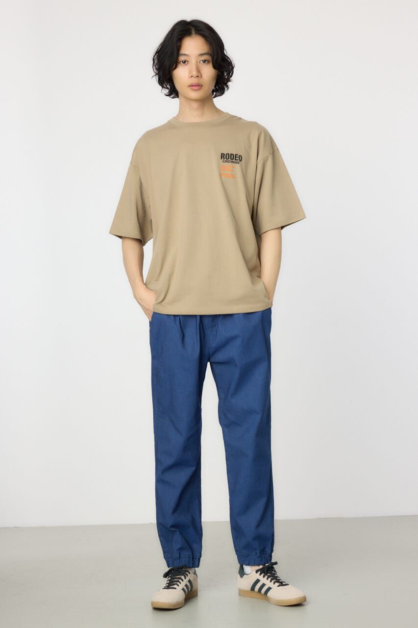 RODEO CROWNS「メンズOverlap デニムアップリケTシャツ」|Tシャツ・カットソー|