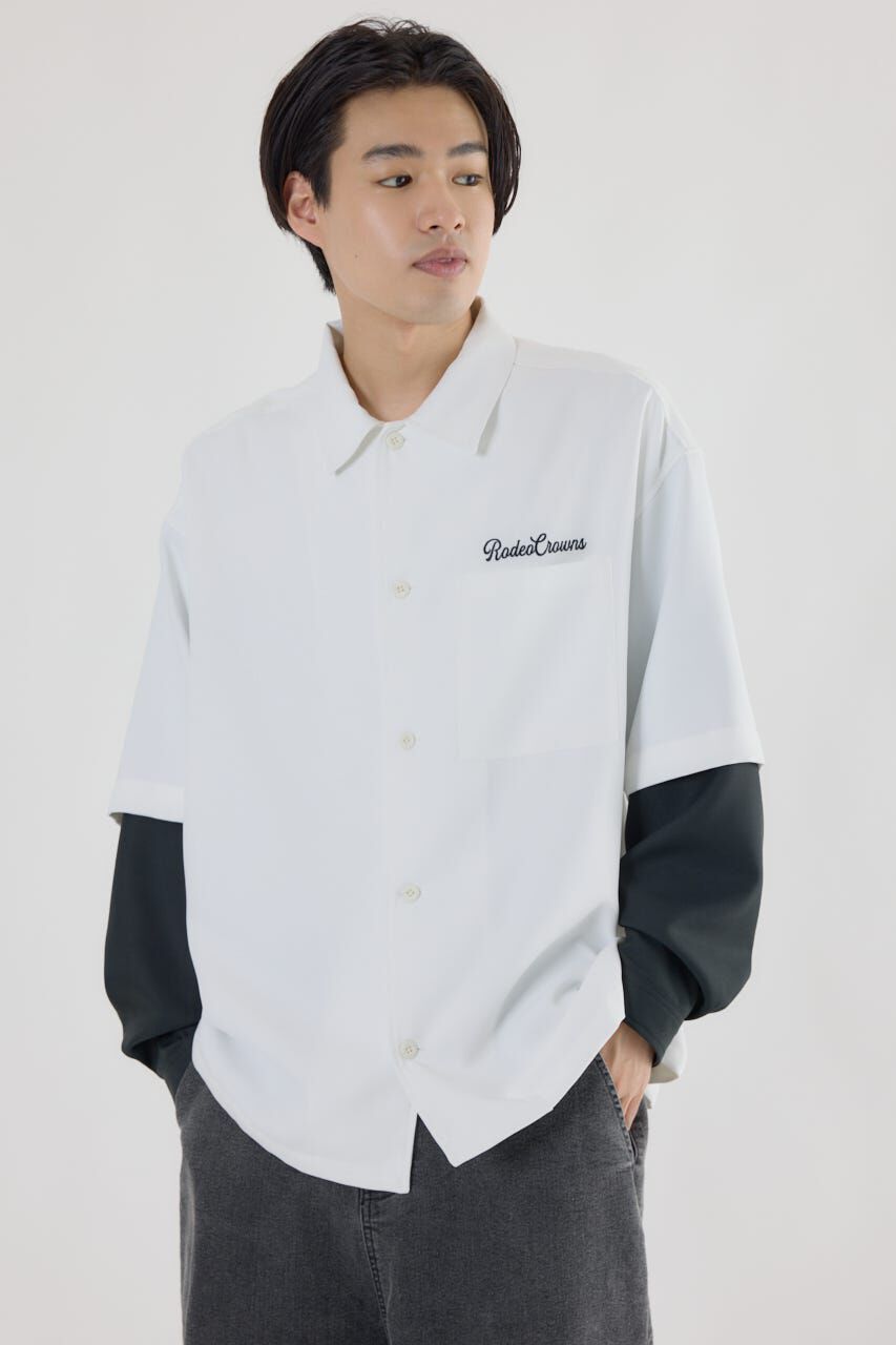 RODEO CROWNS「バックロゴレイヤードシャツ」|シャツ・ブラウス|