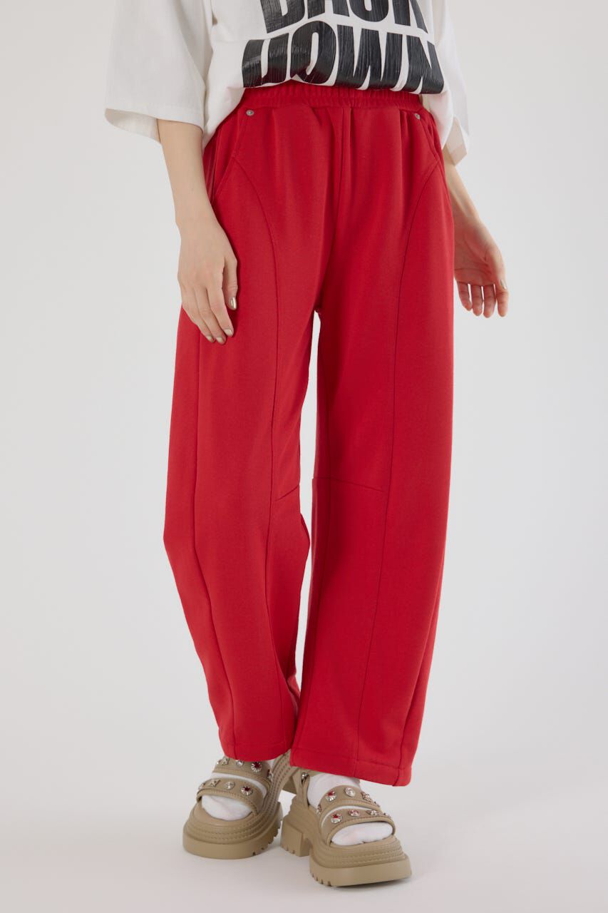 RODEO CROWNS「SHARE バレルスウェットパンツ」|その他|RED
