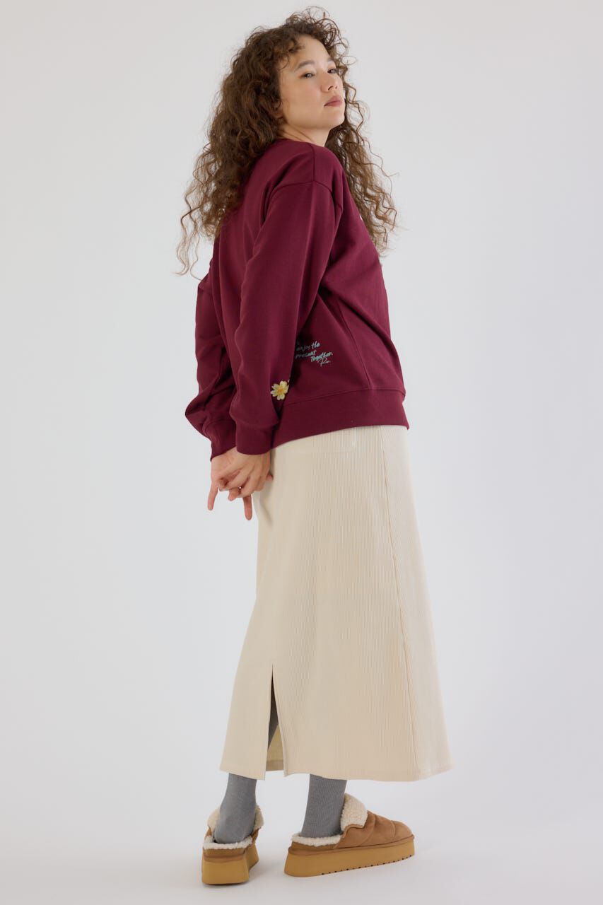 RODEO CROWNS「フラワーステッチカレッジスウェット」|パーカー|