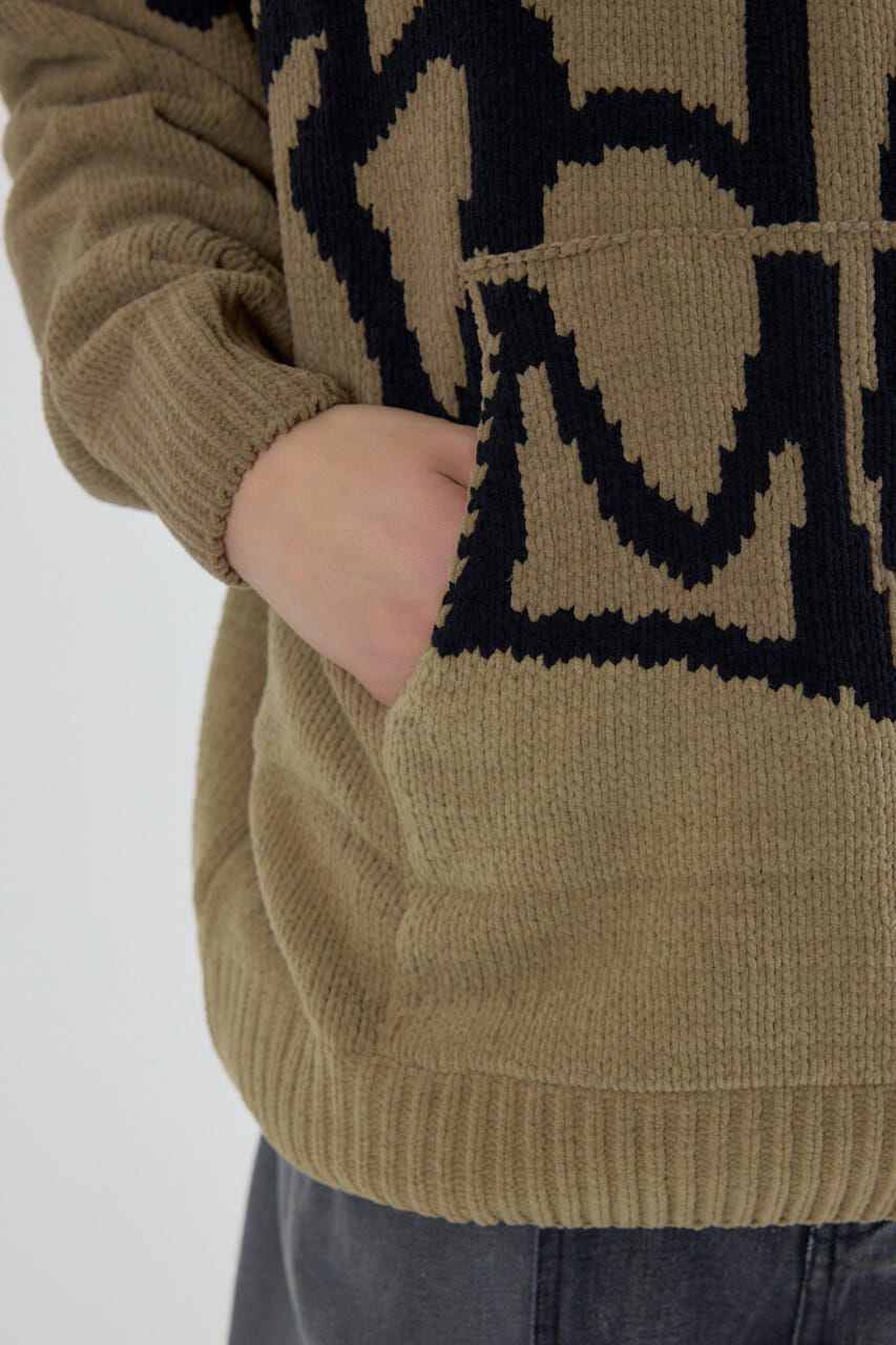 RODEO CROWNS「サインロゴモールニットパーカー」|パーカー|