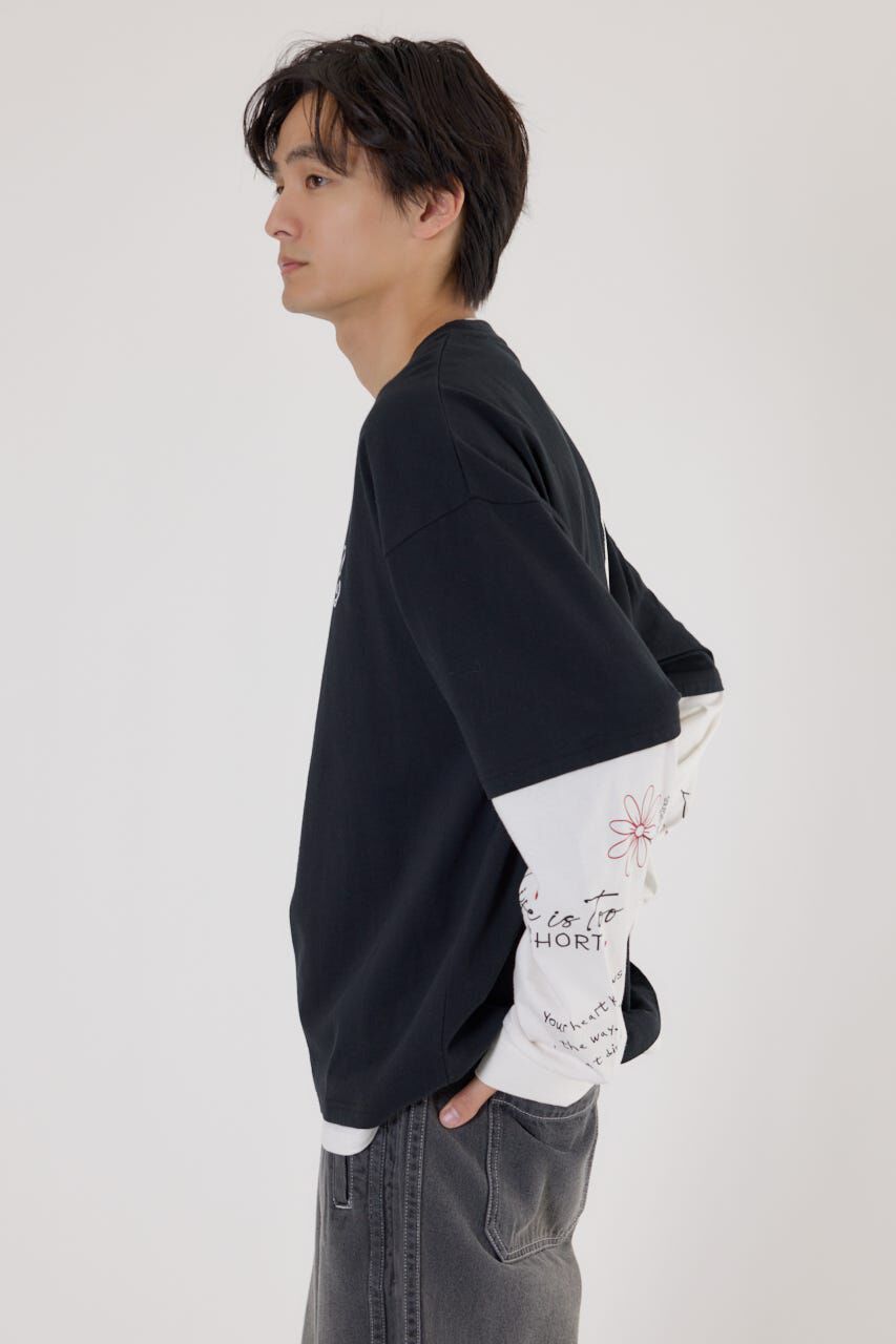 RODEO CROWNS「ハートフェイクレイヤードトップス」|Tシャツ・カットソー|