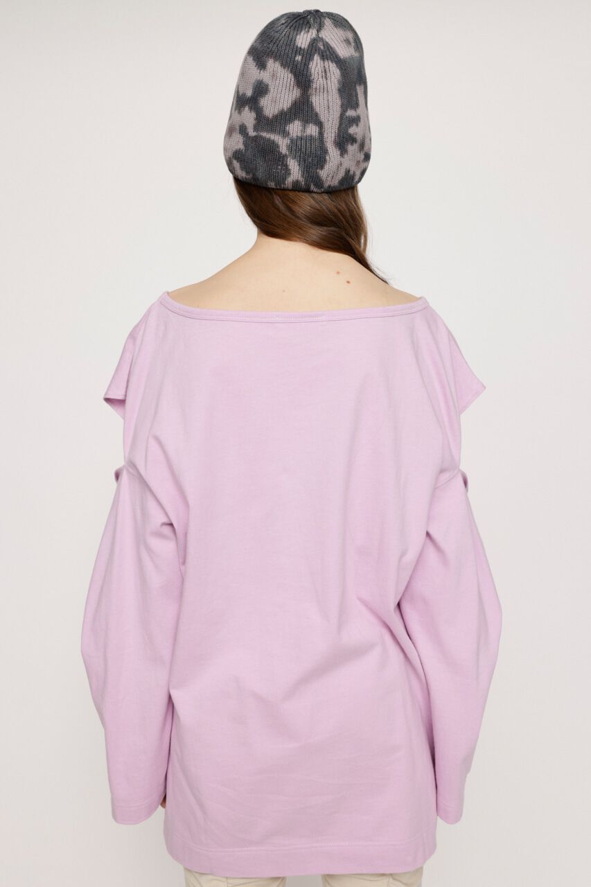 SLY「OPEN SHOULDER CUT トップス」|Tシャツ・カットソー|