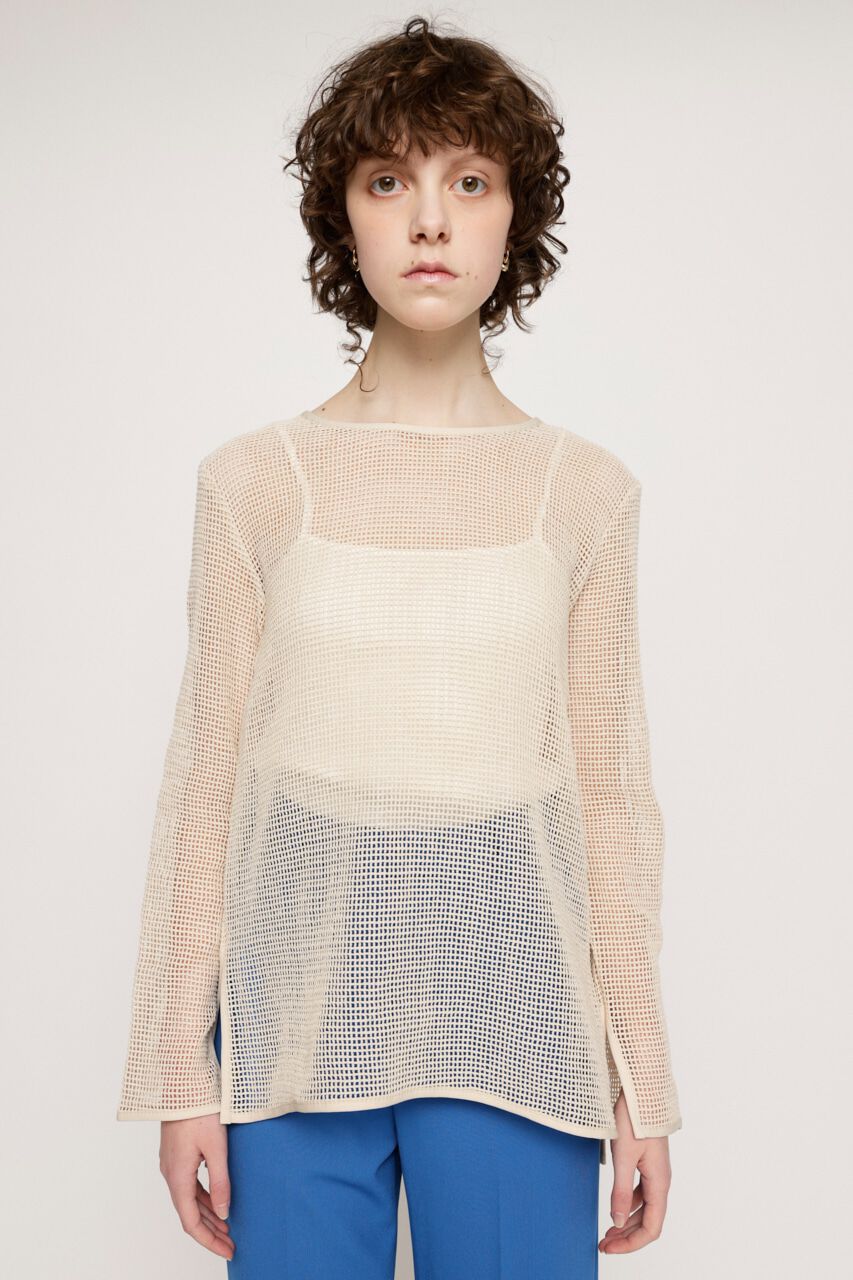 SLY「コットンメッシュロングスリーブトップス 長袖」|シャツ・ブラウス|