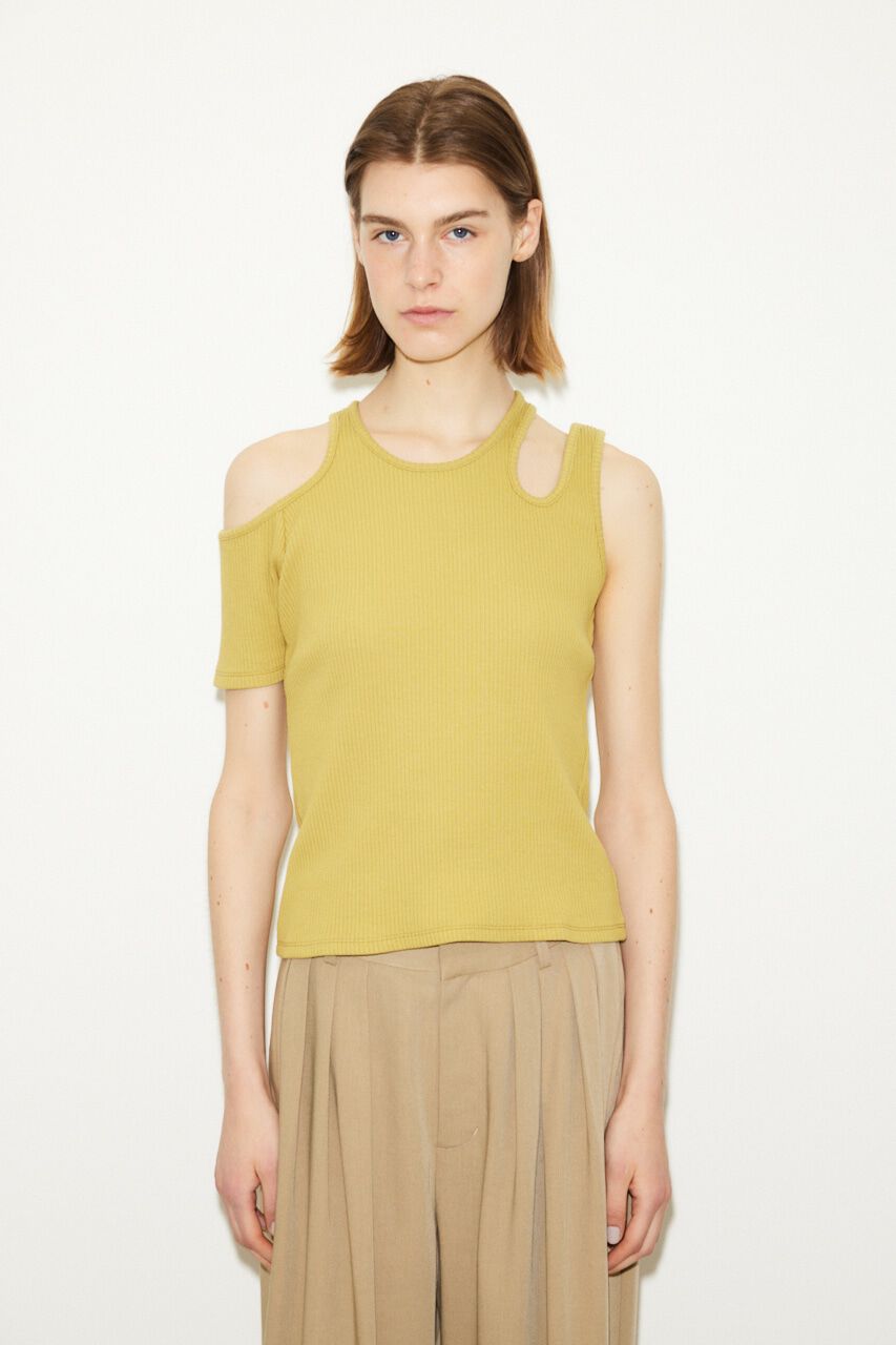 SLY「OPEN ARM RIB トップス」|Tシャツ・カットソー|