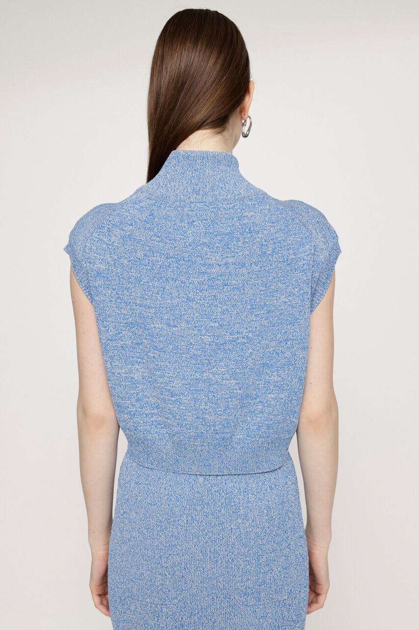 SLY「HALF ZIP KNIT トップス」|タンクトップ|