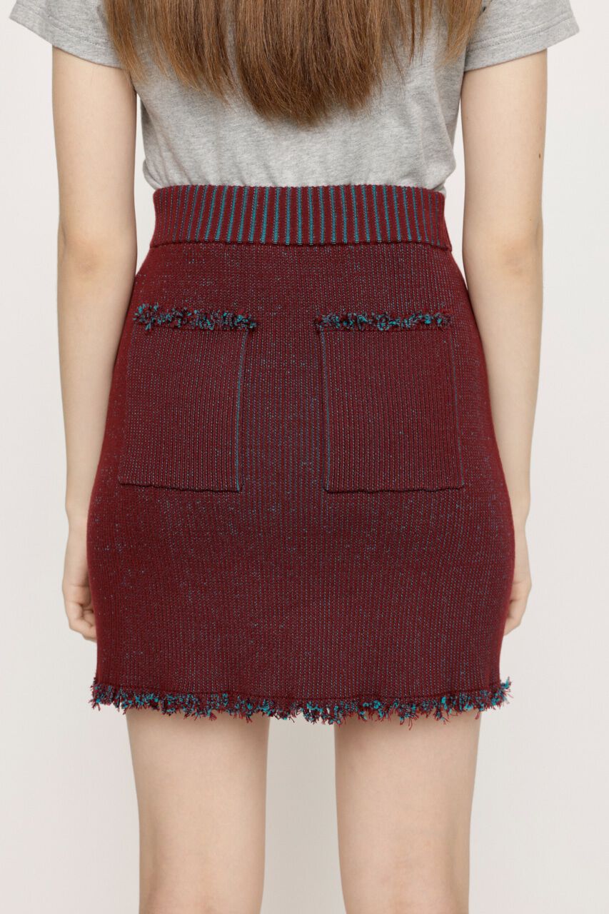 SLY「DAMAGING RIB ショートスカート」|スカート|