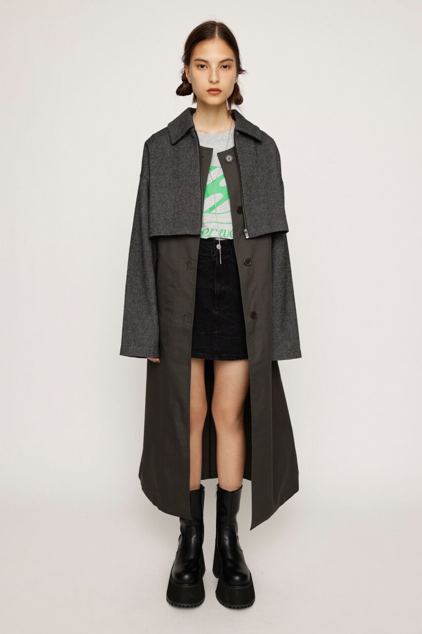 SLY「3WAY LAYER VEST コート」|その他|L/BLK1