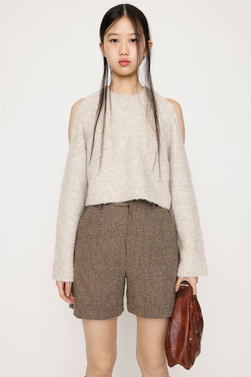 SLY「WOOL BLEND GUN CLUB CHECK ショートパンツ」|その他|M/BRN7