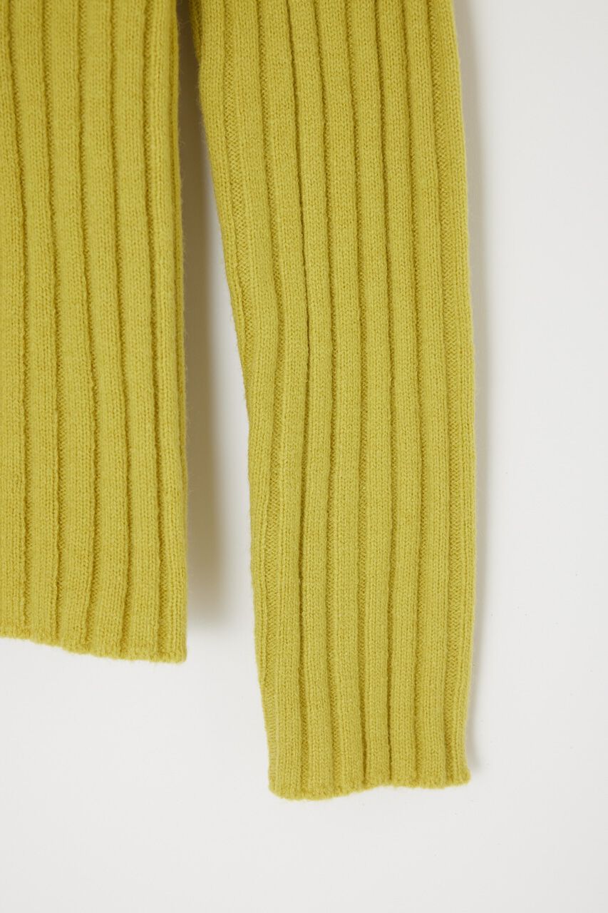 SLY「SHOULDER ZIP OPEN RIB MG トップス」|ニット・セーター|