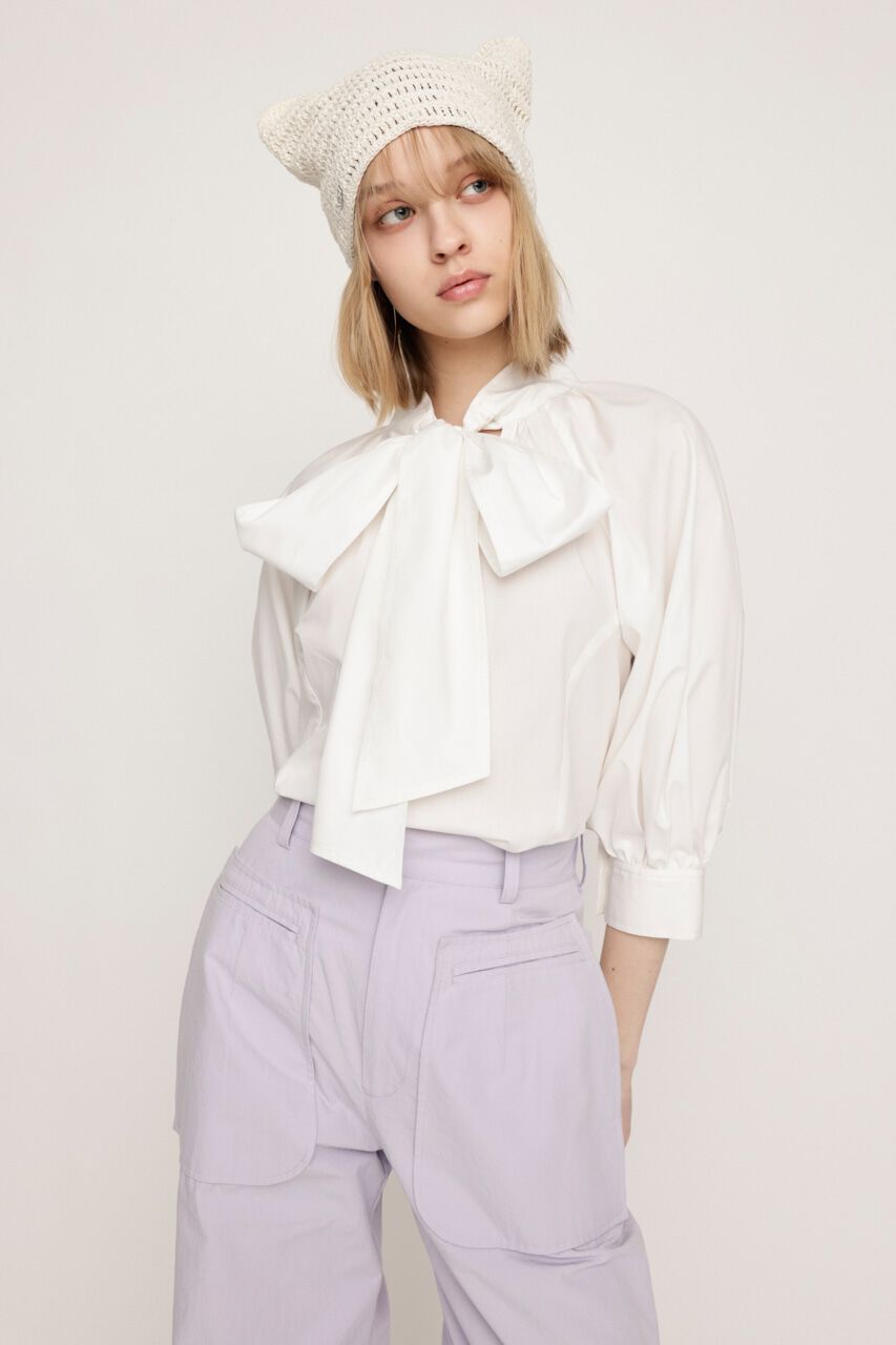 SLY「2WAY VOLUME SLEEVE STITCH ブラウス」|シャツ・ブラウス|