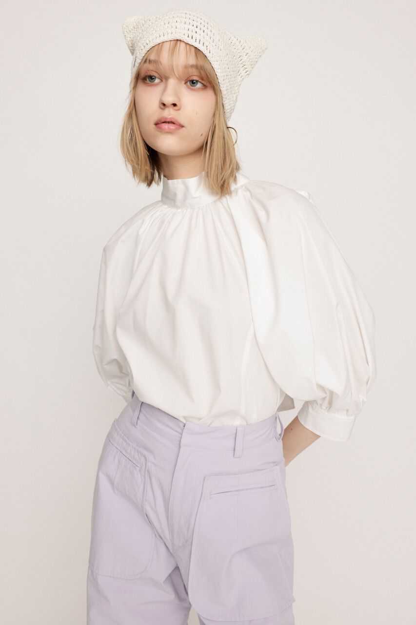 SLY「2WAY VOLUME SLEEVE STITCH ブラウス」|シャツ・ブラウス|