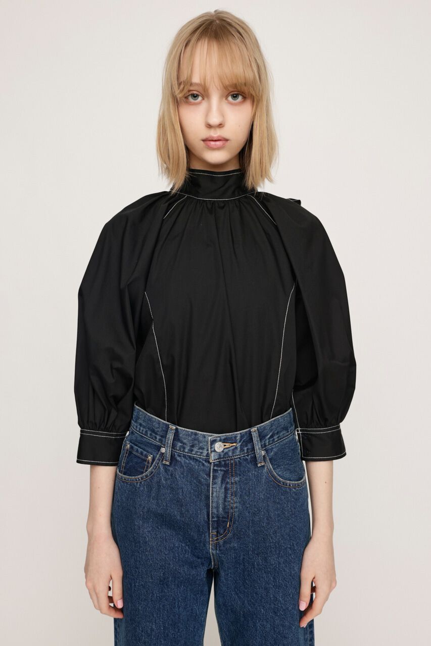 SLY「2WAY VOLUME SLEEVE STITCH ブラウス」|シャツ・ブラウス|