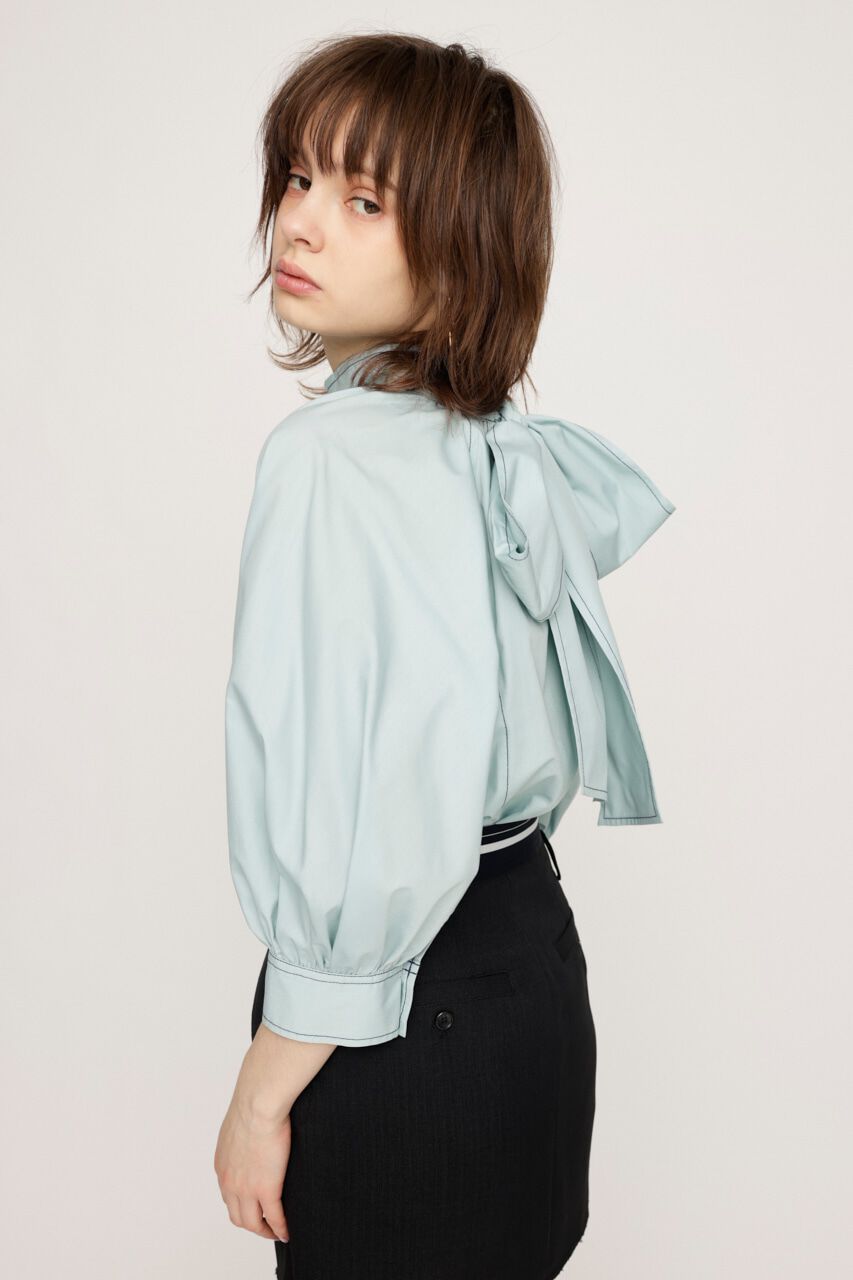 SLY「2WAY VOLUME SLEEVE STITCH ブラウス」|シャツ・ブラウス|