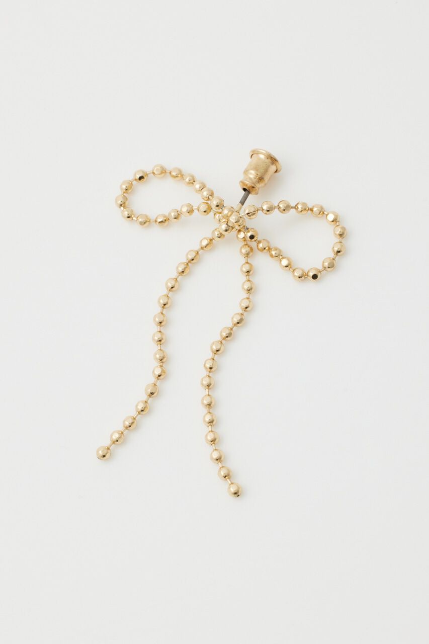 SLY「RIBBON BALL CHAIN ピアス」|ピアス|
