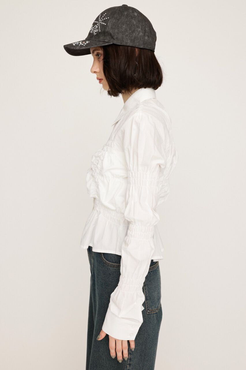 SLY「RANDOM SHIRRING トップス」|シャツ・ブラウス|