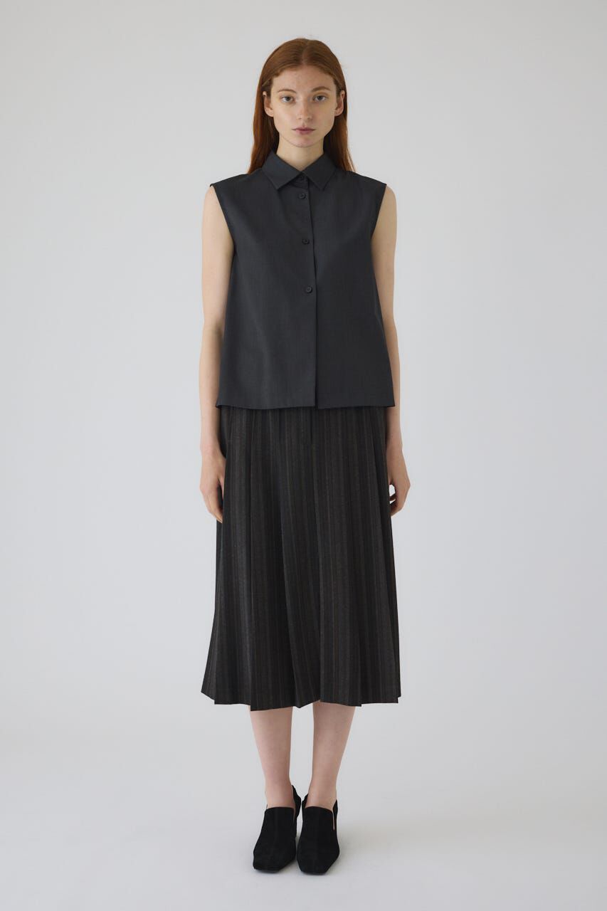 RIM.ARK 「Cut off pleats SK」|スカート|BLK