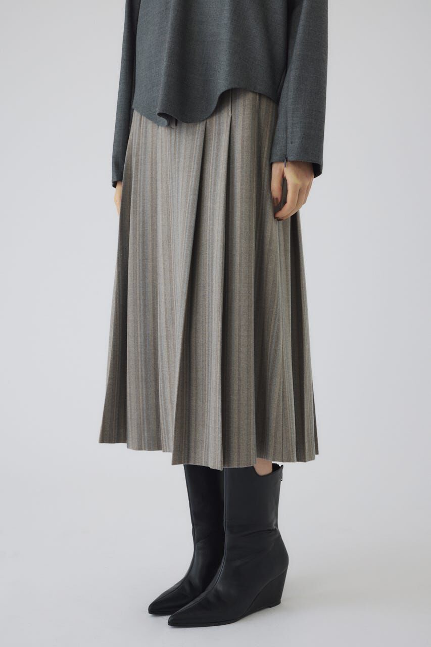 RIM.ARK 「Cut off pleats SK」|スカート|L/GRY1