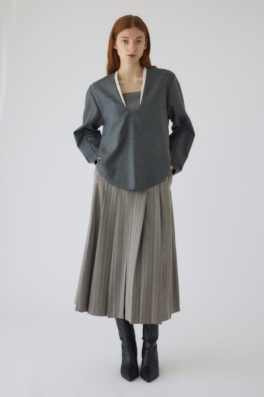 RIM.ARK 「Cut off pleats SK」|スカート|