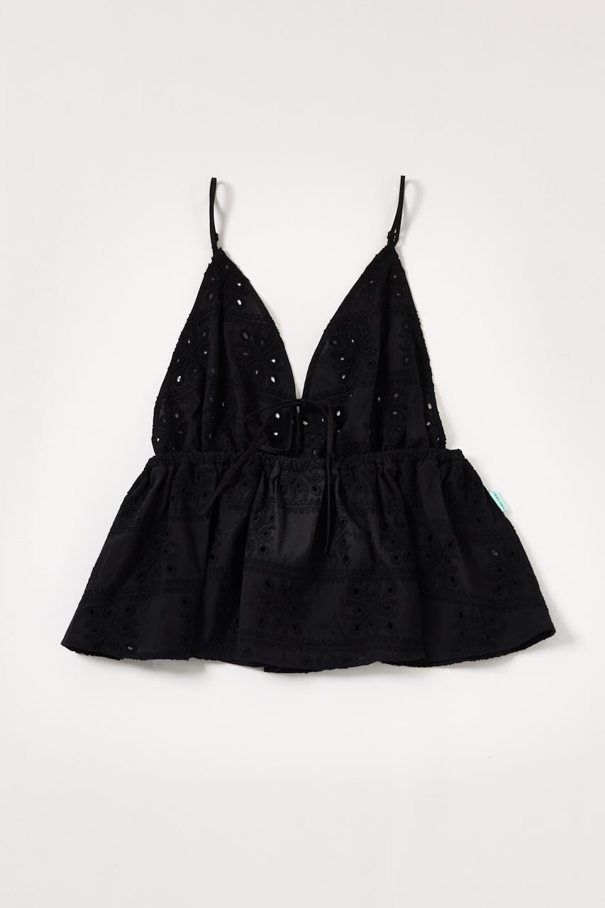 SHEL'TTER SELECT「アイレット ビスチェトップ」|キャミソール|BLK