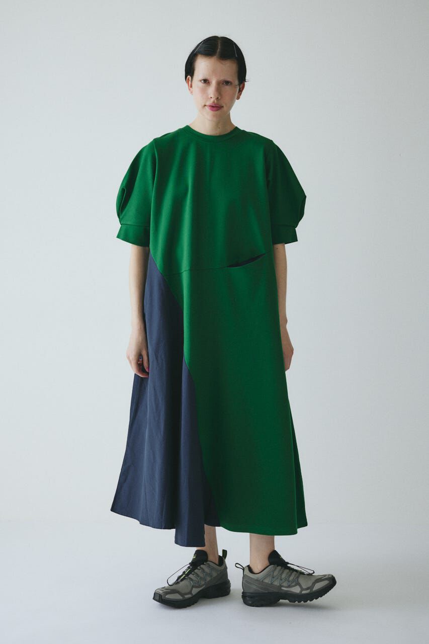 HeRIN.CYE「Switching material dress」|ワンピース|D/GRN3