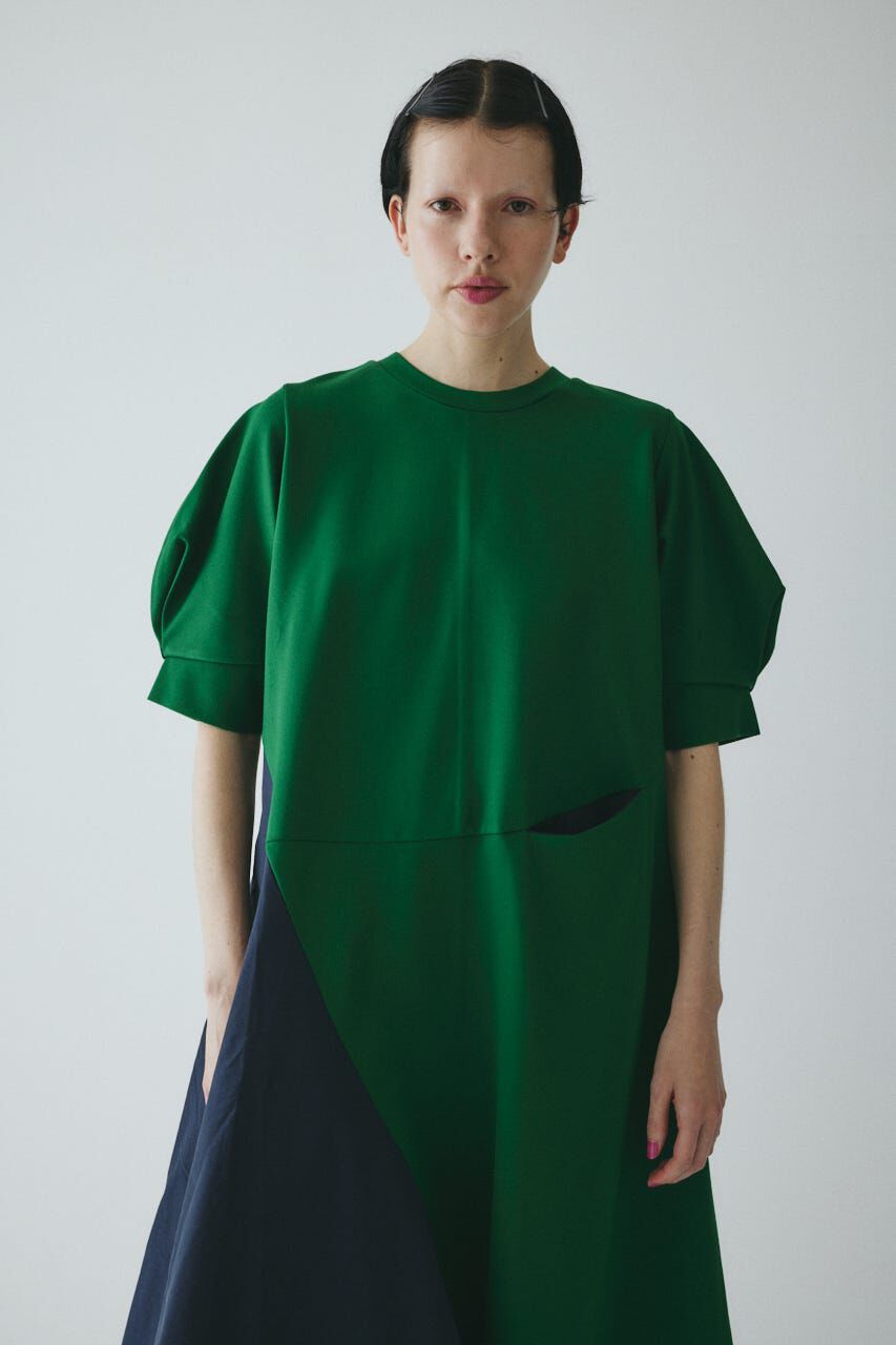 HeRIN.CYE「Switching material dress」|ワンピース|