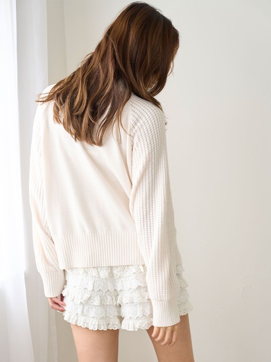 SNIDEL HOME「ジップアップニットカーディガン」|ルームウェア|