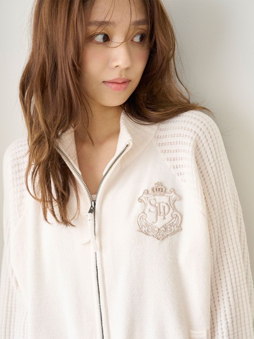 SNIDEL HOME「ジップアップニットカーディガン」|ルームウェア|