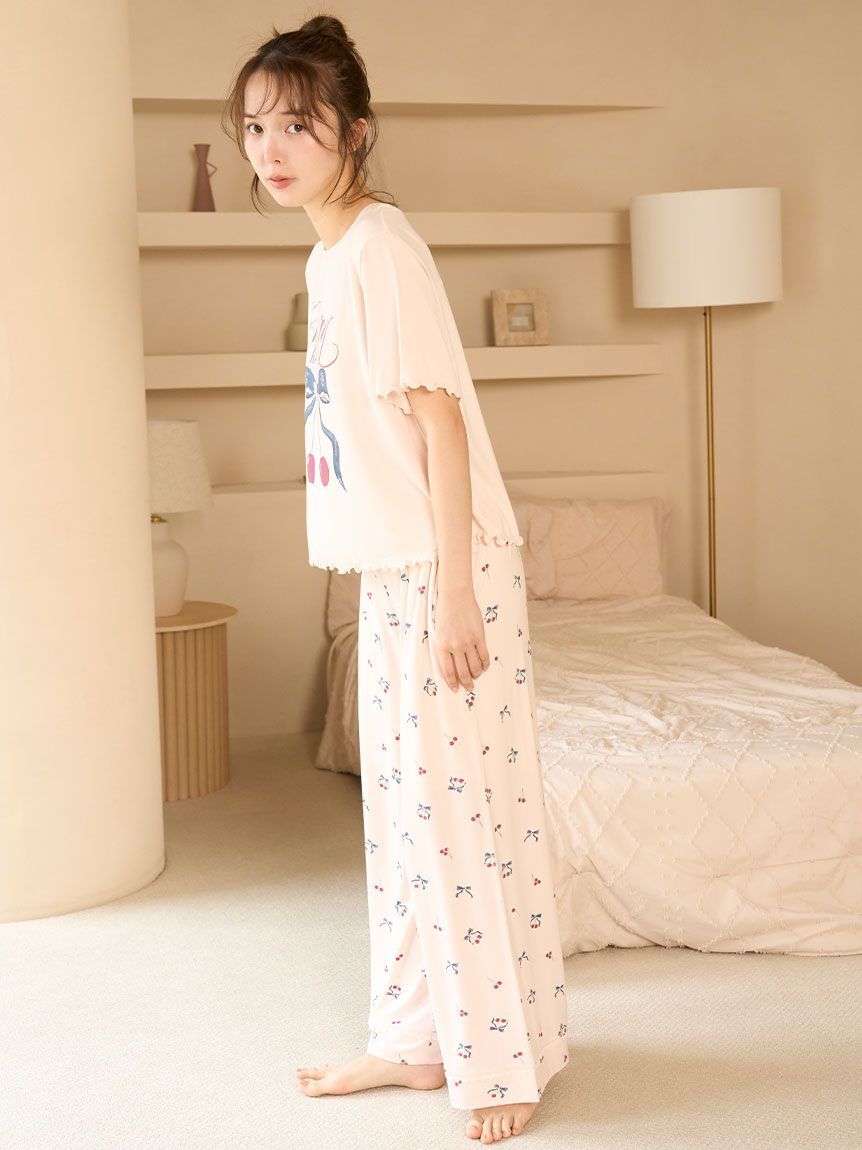 SNIDEL HOME「【接触冷感】チェリーシリーズロングパンツ」|ルームウェア|