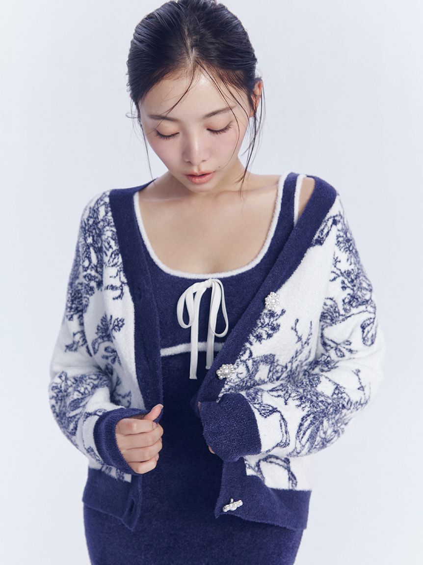 SNIDEL HOME「【5th Anniversary】ジュイジャガードカーディガン」|ルームウェア|NVY