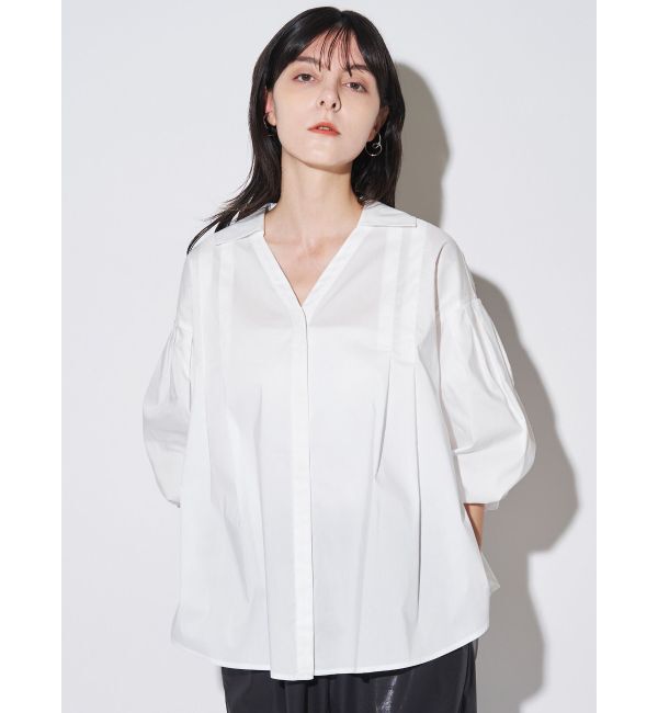 ELENDEEK「SKIPPER VOLUME SLEEVE BL」|シャツ・ブラウス|