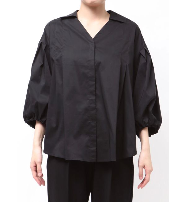 ELENDEEK「SKIPPER VOLUME SLEEVE BL」|シャツ・ブラウス|