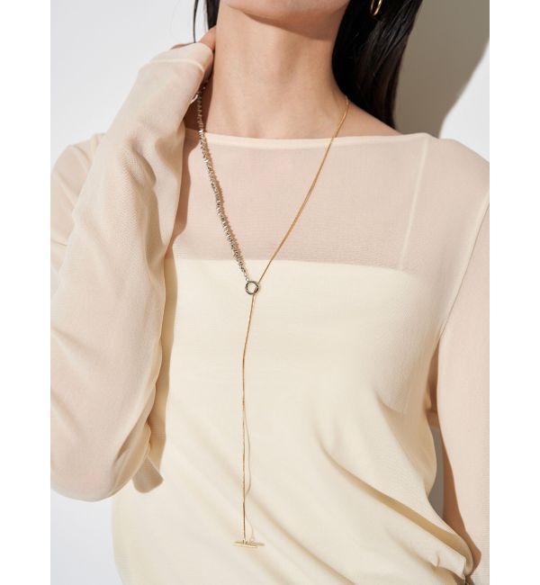 ELENDEEK「METAL BEADS NECKLACE」|ネックレス|シルバー