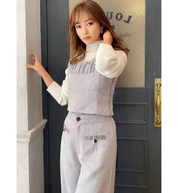 RESEXXY「バイカラーツイードビスチェ【セットアップ着用可能】」|シャツ・ブラウス|