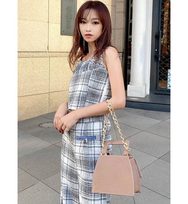 RESEXXY「バイカラーツイードビスチェ【セットアップ着用可能】」|シャツ・ブラウス|