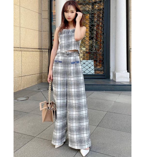 RESEXXY「バイカラーツイードビスチェ【セットアップ着用可能】」|シャツ・ブラウス|