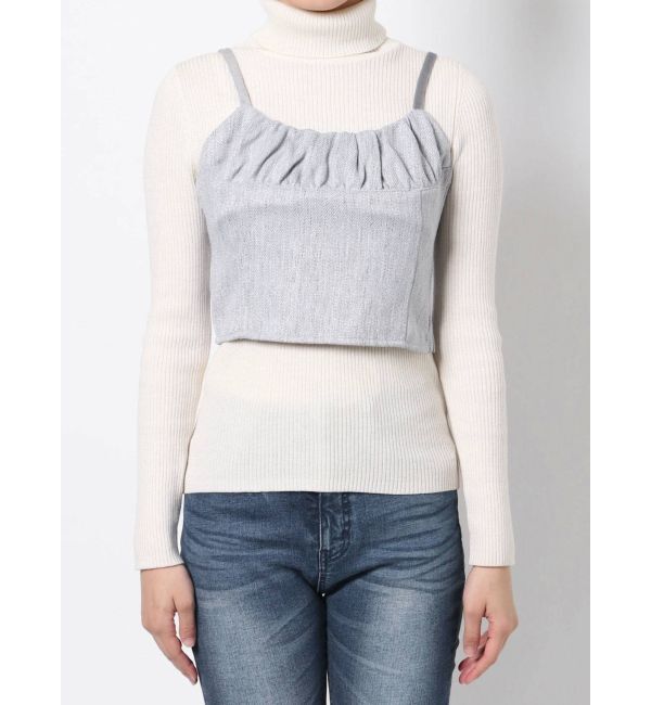 RESEXXY「バイカラーツイードビスチェ【セットアップ着用可能】」|シャツ・ブラウス|