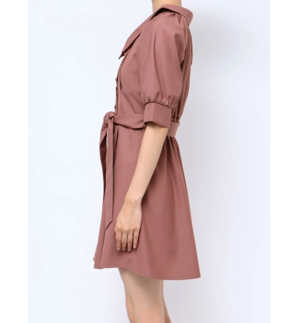 RESEXXY「アシメカラーシャツミニワンピース」|ワンピース|