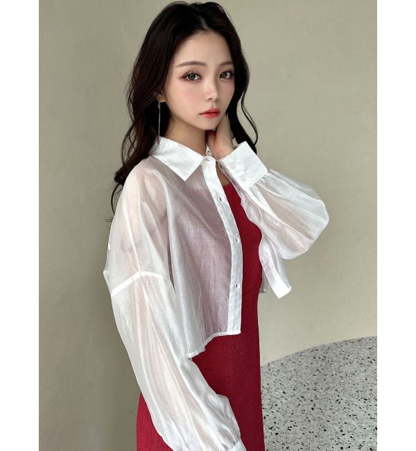 RESEXXY「シアーショートシャツ」|シャツ・ブラウス|