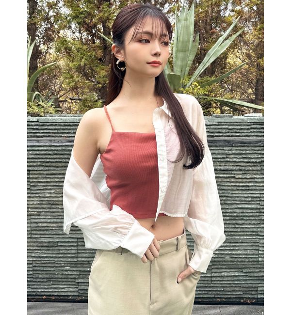 RESEXXY「シアーショートシャツ」|シャツ・ブラウス|