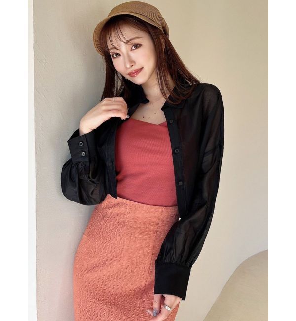 RESEXXY「シアーショートシャツ」|シャツ・ブラウス|