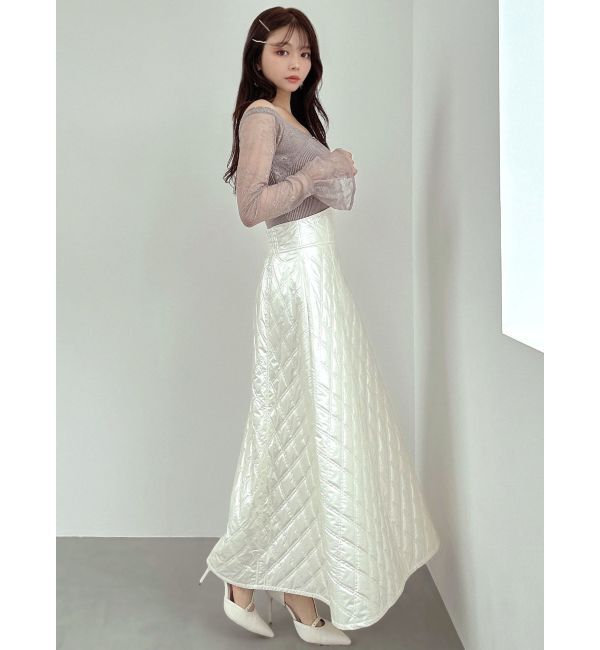 RESEXXY「オフショルレースニットトップス」|ニット・セーター|