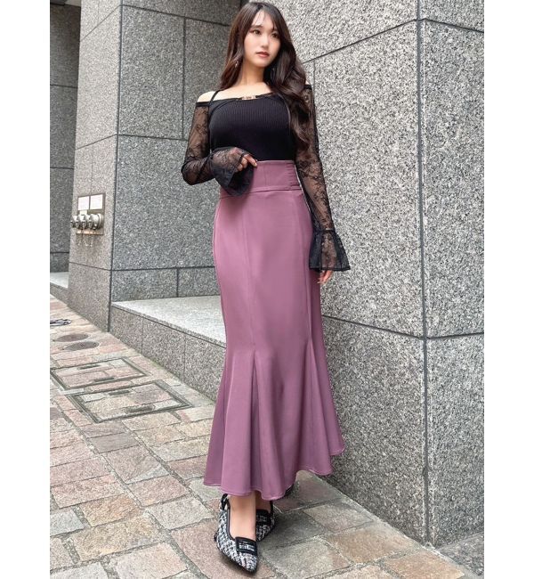 RESEXXY「オフショルレースニットトップス」|ニット・セーター|