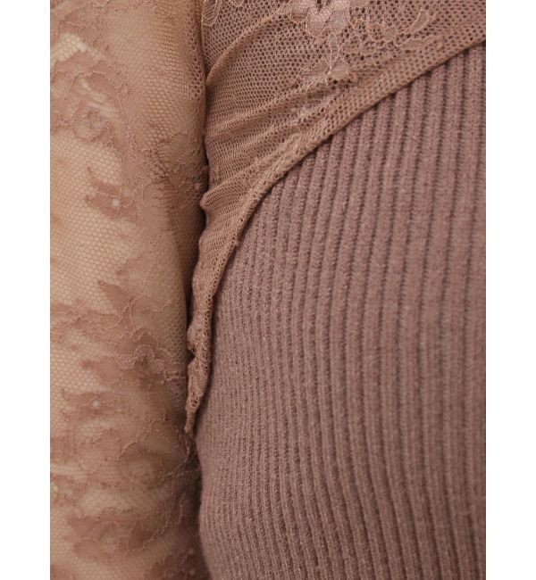 RESEXXY「オフショルレースニットトップス」|ニット・セーター|