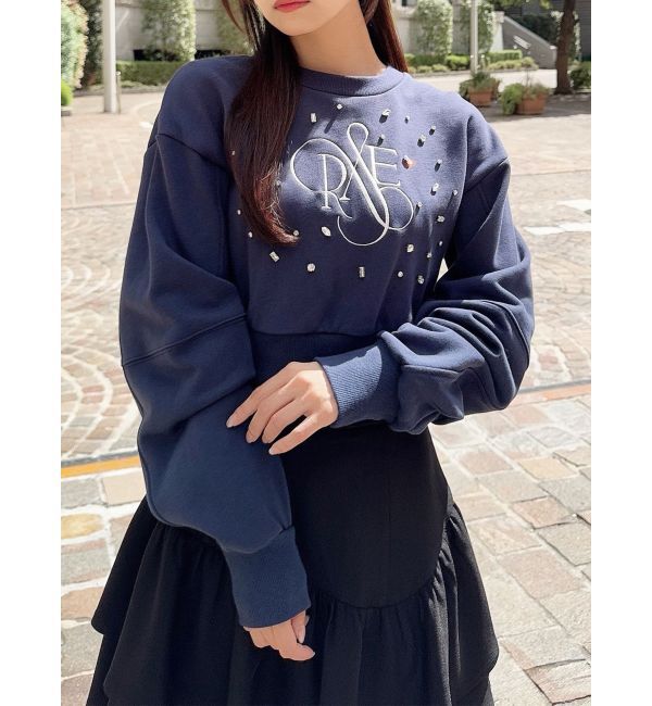 RESEXXY「ニュアンスロゴスウェットプルオーバー」|スウェット・ジャージ|ネイビー